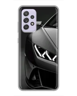 Чехол для Samsung Galaxy A52 5G (A526) с картинкой «Lamborghini фары детализация»