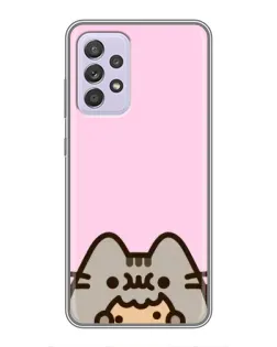 Чохол для Samsung Galaxy A52 5G (A526) з картинкою «Pusheen та печиво»