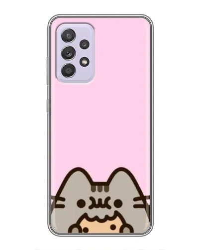 Чехол для Samsung Galaxy A52 5G (A526) с картинкой «Pusheen и печенье»