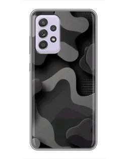 Чехол для Samsung Galaxy A52 5G (A526) с картинкой «Темный абстрактный камуфляж» Чехол для Samsung Galaxy A52 5G (A526) с картинкой «Темный абстрактный камуфляж»