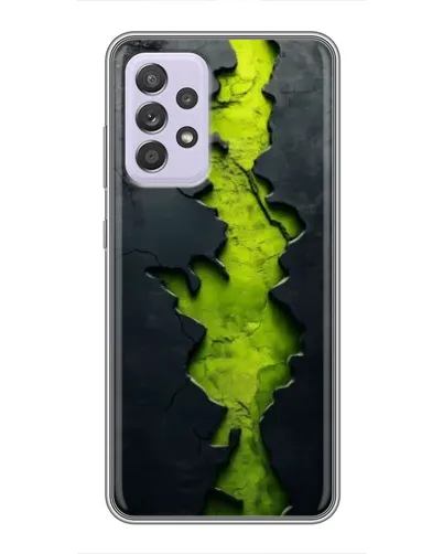 Чехол для Samsung Galaxy A52 5G (A526) с картинкой «Салатовый разлом скалы»