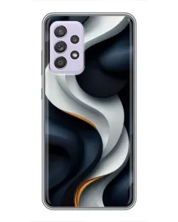 Чехол для Samsung Galaxy A52 5G (A526) с картинкой «Объемные черно-белые ленты» Чехол для Samsung Galaxy A52 5G (A526) с картинкой «Объемные черно-белые ленты»
