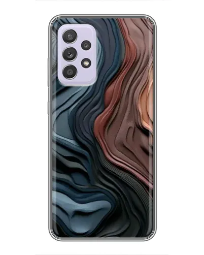 Чехол для Samsung Galaxy A52 5G (A526) с картинкой «Цветные волны каньона»