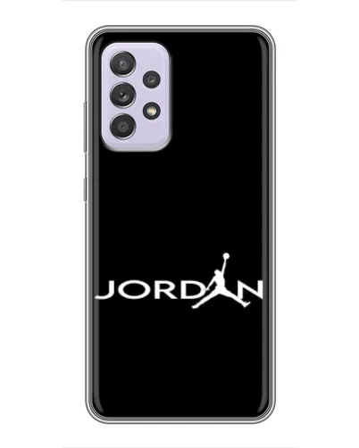 Чехол для Samsung Galaxy A52 с картинкой «Jordan White Logo»