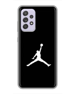 Чехол для Samsung Galaxy A52 с картинкой «Jordan Silhouette»