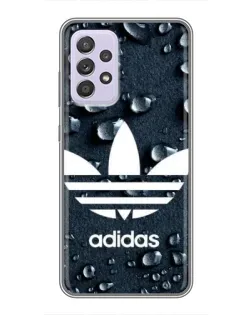 Чехол для Samsung Galaxy A52 с картинкой «Adidas Trefoil Blue»