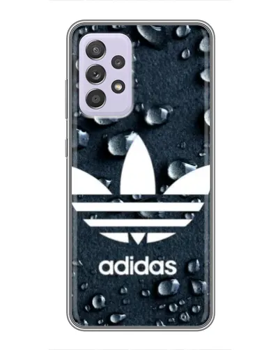 Чехол для Samsung Galaxy A52 с картинкой «Adidas Trefoil Blue»