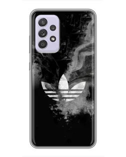 Чехол для Samsung Galaxy A52 с картинкой «Абстрактный дым Adidas»