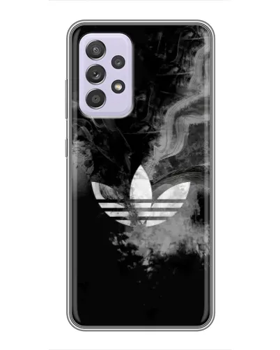 Чехол для Samsung Galaxy A52 с картинкой «Абстрактный дым Adidas»