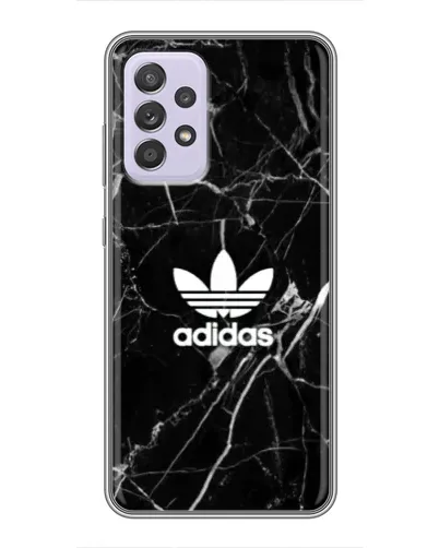 Чехол для Samsung Galaxy A52 с картинкой «Белый мрамор Adidas»