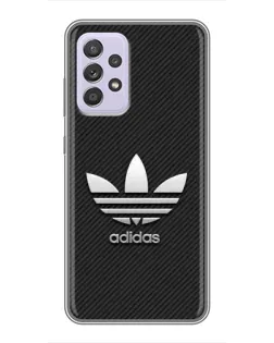 Чехол для Samsung Galaxy A52 с картинкой «Adidas Карбоновая текстура»