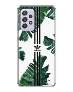 Чехол для Samsung Galaxy A52 с картинкой «Пальмовые листья адидас»