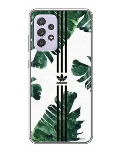 Чехол для Samsung Galaxy A52 с картинкой «Пальмовые листья адидас»