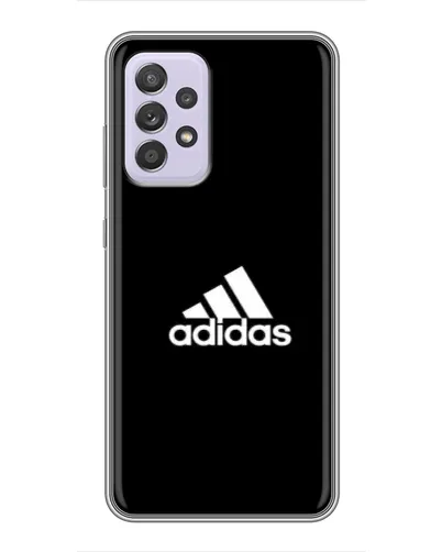 Чехол для Samsung Galaxy A52 с картинкой «Черная классика Adidas»