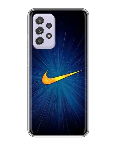 Чехол для Samsung Galaxy A52 с картинкой «Синий пульс Nike» Чехол для Samsung Galaxy A52 с картинкой «Синий пульс Nike»