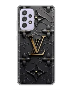 Чехол для Samsung Galaxy A52 с картинкой «Кожаная текстура LV»