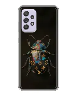 Чехол для Samsung Galaxy A52 с картинкой «LV — мраморный принт»
