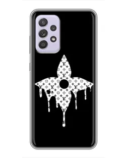 Чехол для Samsung Galaxy A52 с картинкой «Цветочная монограмма»