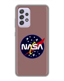 Чехол для Samsung Galaxy A52 с картинкой «NASA — ретро космос» Чехол для Samsung Galaxy A52 с картинкой «NASA — ретро космос»
