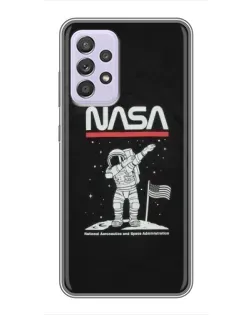Чехол для Samsung Galaxy A52 с картинкой «NASA — шагаем по Луне» Чехол для Samsung Galaxy A52 с картинкой «NASA — шагаем по Луне»