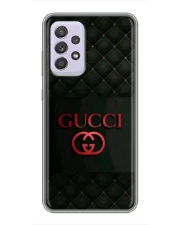 Чехол для Samsung Galaxy A52 с картинкой «Gucci — стеганый черный»