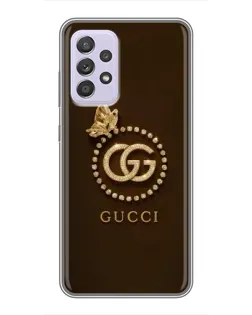 Чехол для Samsung Galaxy A52 с картинкой «Gucci — золотая бабочка»