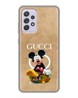 Чехол для Samsung Galaxy A52 с картинкой «Микки Маус Gucci — крафт»