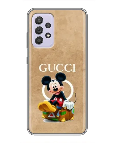 Чехол для Samsung Galaxy A52 с картинкой «Микки Маус Gucci — крафт»