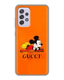 Чехол для Samsung Galaxy A52 с картинкой «Микки Маус Gucci — оранж» Чехол для Samsung Galaxy A52 с картинкой «Микки Маус Gucci — оранж»