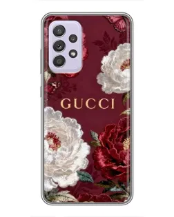 Чехол для Samsung Galaxy A52 с картинкой «Gucci — бордовые розы» Чехол для Samsung Galaxy A52 с картинкой «Gucci — бордовые розы»