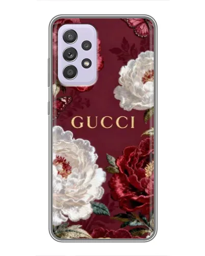 Чехол для Samsung Galaxy A52 с картинкой «Gucci — бордовые розы» Чехол для Samsung Galaxy A52 с картинкой «Gucci — бордовые розы»