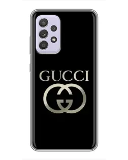 Чехол для Samsung Galaxy A52 с картинкой «Gucci — золото на черном» Чехол для Samsung Galaxy A52 с картинкой «Gucci — золото на черном»