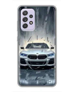 Чехол для Samsung Galaxy A52 с картинкой «BMW в свете фар» Чехол для Samsung Galaxy A52 с картинкой «BMW в свете фар»