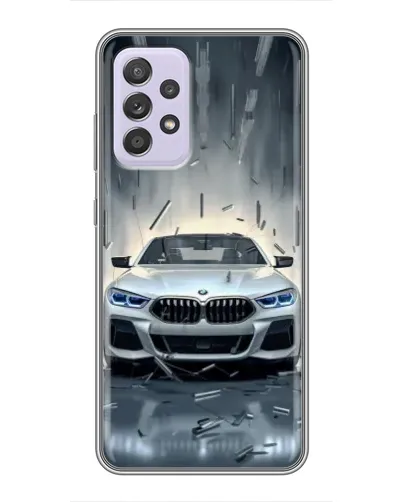 Чехол для Samsung Galaxy A52 с картинкой «BMW в свете фар»
