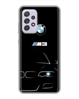 Чехол для Samsung Galaxy A52 с картинкой «Минималистичный принт BMW M3» Чехол для Samsung Galaxy A52 с картинкой «Минималистичный принт BMW M3»