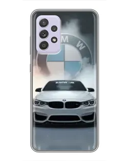 Чехол для Samsung Galaxy A52 с картинкой «BMW в белом дыму» Чехол для Samsung Galaxy A52 с картинкой «BMW в белом дыму»