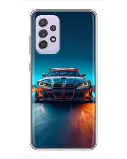 Чехол для Samsung Galaxy A52 с картинкой «BMW — огни неона» Чехол для Samsung Galaxy A52 с картинкой «BMW — огни неона»