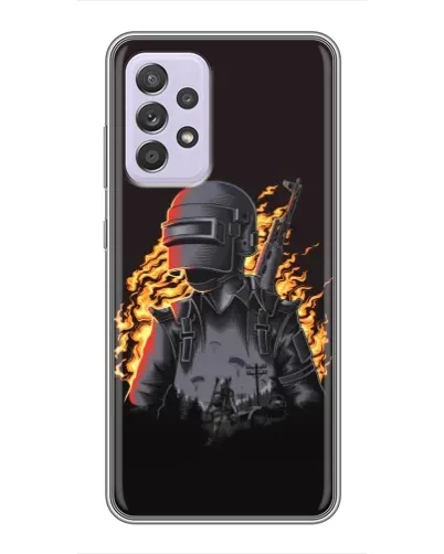 Чехол для Samsung Galaxy A52 с картинкой «PUBG — огненный силуэт» Чехол для Samsung Galaxy A52 с картинкой «PUBG — огненный силуэт»