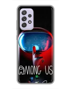 Чехол для Samsung Galaxy A52 с картинкой «Красный импостер — макро» Чехол для Samsung Galaxy A52 с картинкой «Красный импостер — макро»