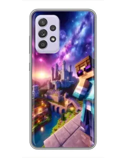 Чехол для Samsung Galaxy A52 с картинкой «Стив и космос» Чехол для Samsung Galaxy A52 с картинкой «Стив и космос»