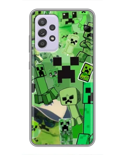 Чехол для Samsung Galaxy A52 с картинкой «Криперы Minecraft» Чехол для Samsung Galaxy A52 с картинкой «Криперы Minecraft»