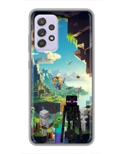 Чехол для Samsung Galaxy A52 с картинкой «Эндермен в лесу» Чехол для Samsung Galaxy A52 с картинкой «Эндермен в лесу»