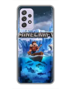 Чехол для Samsung Galaxy A52 с картинкой «Minecraft ледяной мир» Чехол для Samsung Galaxy A52 с картинкой «Minecraft ледяной мир»