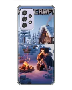 Чехол для Samsung Galaxy A52 с картинкой «Зимний Minecraft» Чехол для Samsung Galaxy A52 с картинкой «Зимний Minecraft»