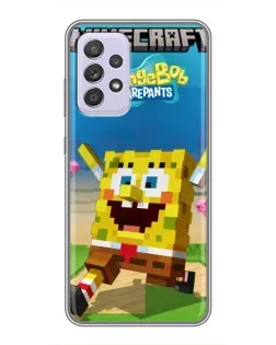 Чехол для Samsung Galaxy A52 с картинкой «Губка Боб Minecraft» Чехол для Samsung Galaxy A52 с картинкой «Губка Боб Minecraft»