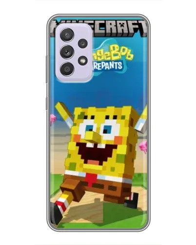 Чехол для Samsung Galaxy A52 с картинкой «Губка Боб Minecraft» Чехол для Samsung Galaxy A52 с картинкой «Губка Боб Minecraft»