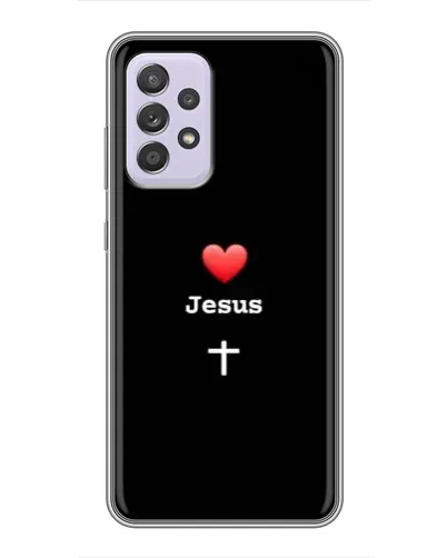 Чехол для Samsung Galaxy A52 с картинкой «Сердце - Jesus» Чехол для Samsung Galaxy A52 с картинкой «Сердце - Jesus»