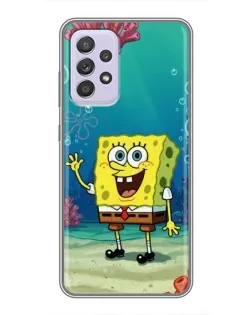 Чехол для Samsung Galaxy A52 с картинкой «Подводный привет»