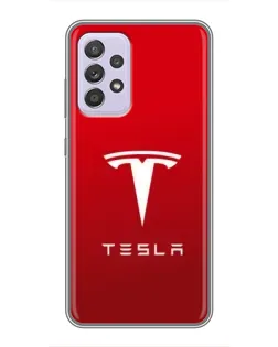Чехол для Samsung Galaxy A52 с картинкой «Tesla Red Classic»