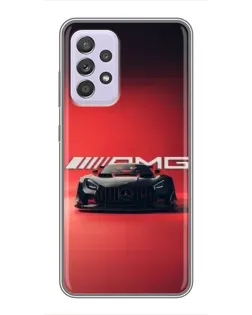 Чехол для Samsung Galaxy A52 с картинкой «Mercedes AMG — красная линия»